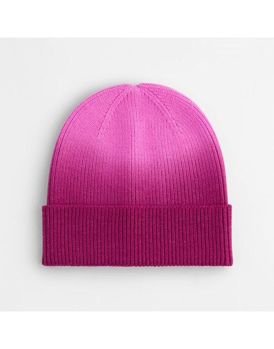 Beechfield B533 Dip Dye Beanie - Pink Dip Dye