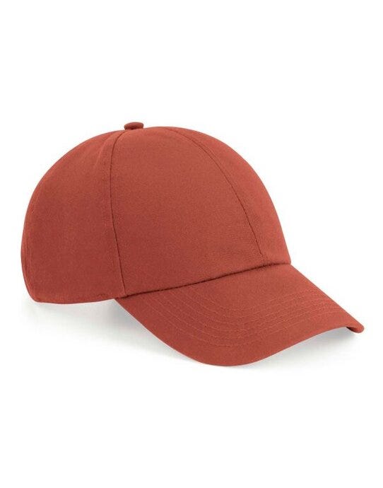 Beechfield B54 Organic Cotton Canvas Cap - Terracotta
