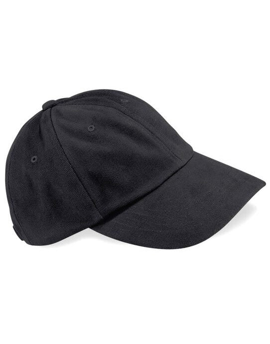 Beechfield B57 LP Heavy Brushed Cotton Cap - Black