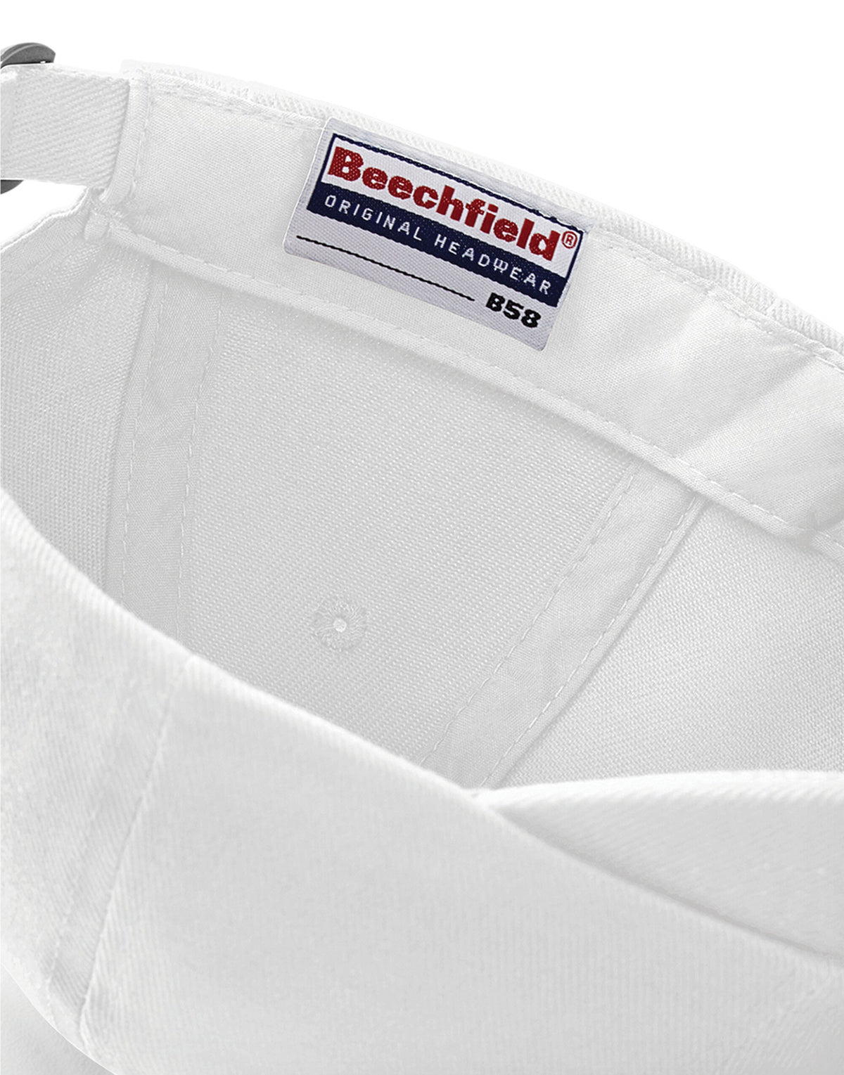 Beechfield B58 Low Profile Heavy Drill Cap - White
