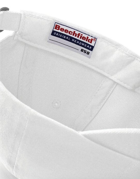 Beechfield B58 Low Profile Heavy Drill Cap - White
