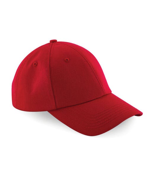 Beechfield B59 Classic Red plain baseball cap