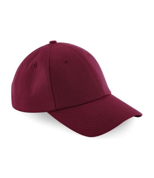 Beechfield B59 Burgundy plain baseball cap