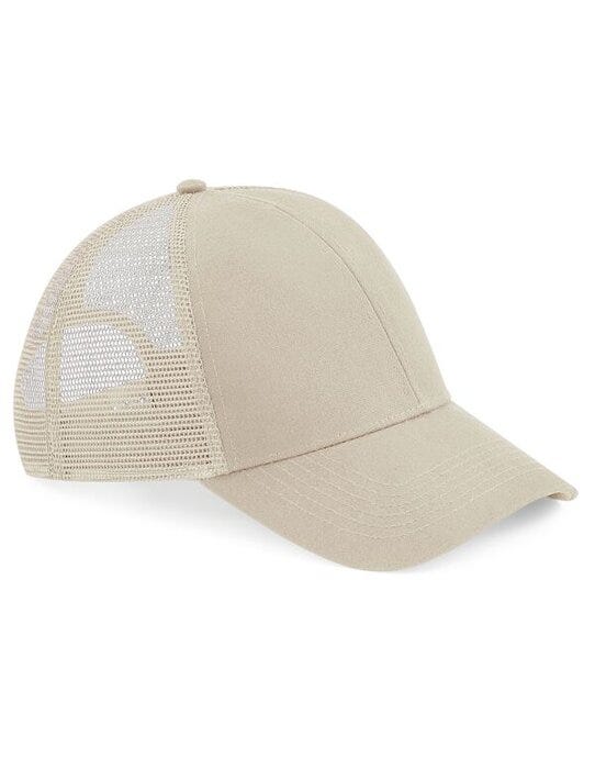 Beechfield B60 Organic Cotton Trucker - Sand