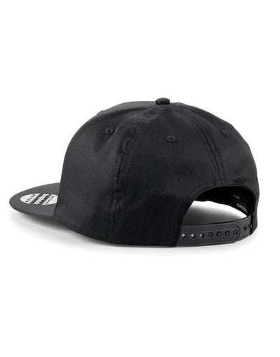 Beechfield B610 5 panel Snapback Rapper Cap - Black