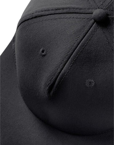 Beechfield B610 5 panel Snapback Rapper Cap - Black