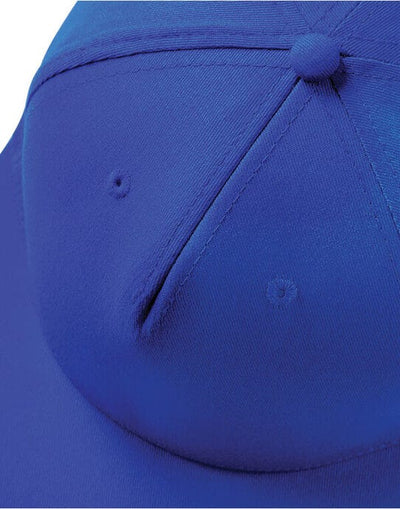 Beechfield B610 5 panel Snapback Rapper Cap - Bright Royal