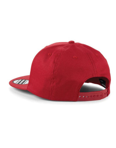 Beechfield B610 5 panel Snapback Rapper Cap - Classic Red