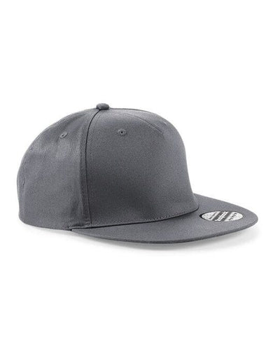 Beechfield B610 5 panel Snapback Rapper Cap - Graphite