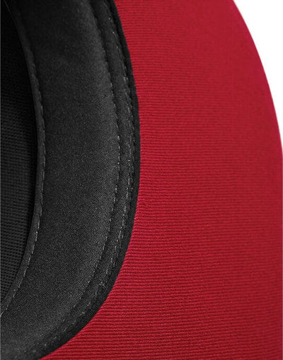 Beechfield B610C 5 Panel Contrast Snapback - Black/Classic Red