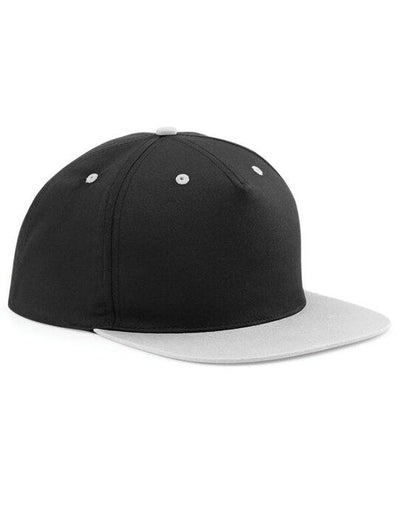 Beechfield B610C 5 Panel Contrast Snapback - Black/ Grey