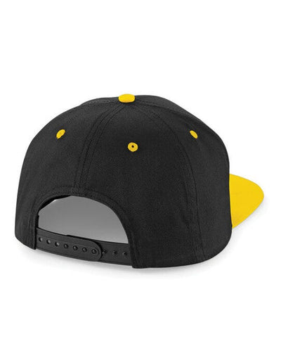 Beechfield B610C 5 Panel Contrast Snapback - Black/Yellow