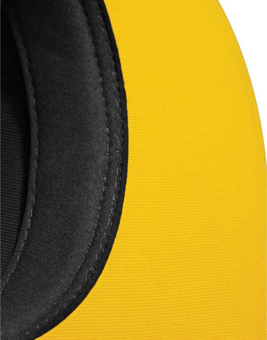 Beechfield B610C 5 Panel Contrast Snapback - Black/Yellow
