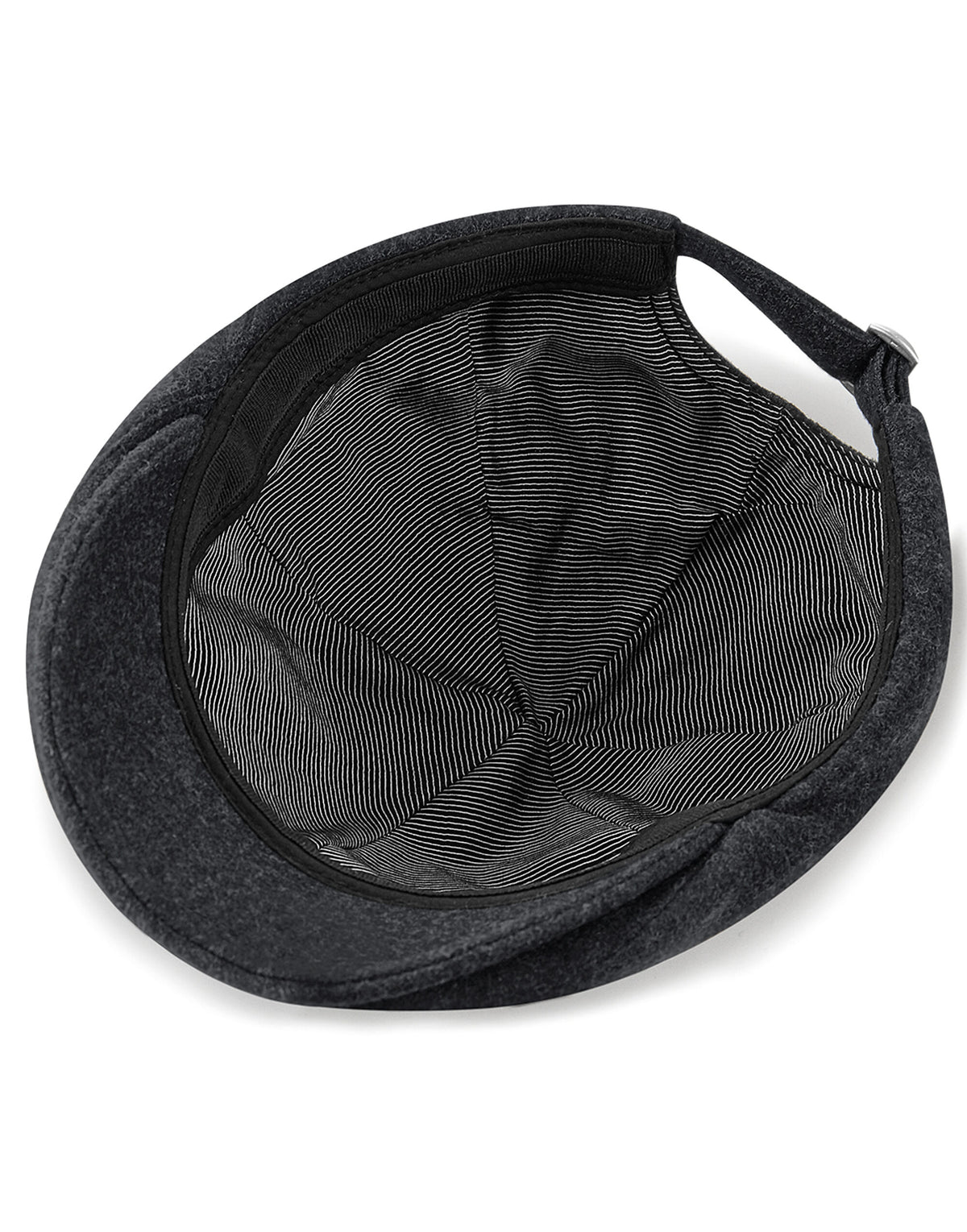 Beechfield B623 Melton Wool Ivy Cap - Charcoal Marl