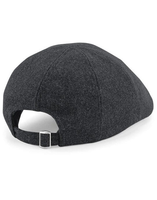 Beechfield B623 Melton Wool Ivy Cap - Charcoal Marl