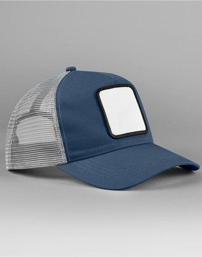 Beechfield B636 Appliqué Patch 5 Panel Truck - Slate Blue/Light Grey