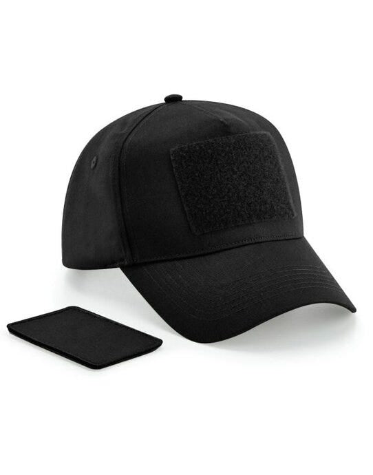 Beechfield B638 Removable Patch Cap - Black