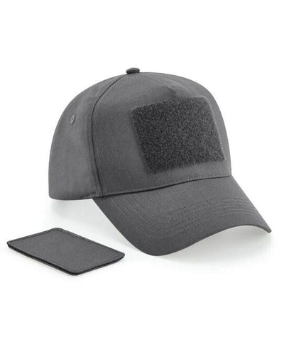 Beechfield B638 Removable Patch Cap - Graphite Grey