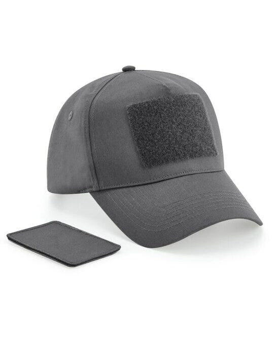 Beechfield B638 Removable Patch Cap - Graphite Grey
