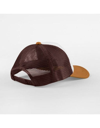 Beechfield B639 Retro 5 Panel Trucker - Chocolate/Dark Amber