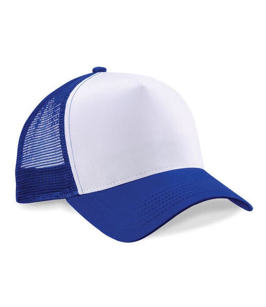 B640 - Bright Royal/White - plain garment