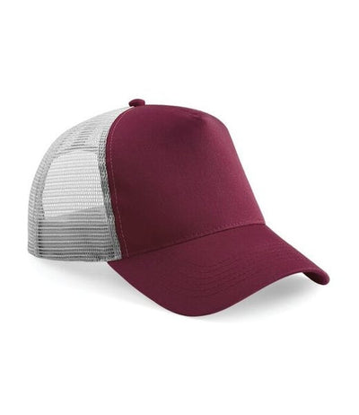 B640 - Burgundy/Light Grey - plain garment