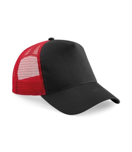 B640 - Black/Classic Red - plain garment