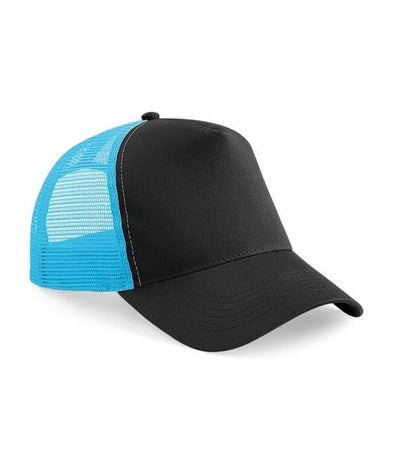 B640 - Black/ Surf Blue - plain garment