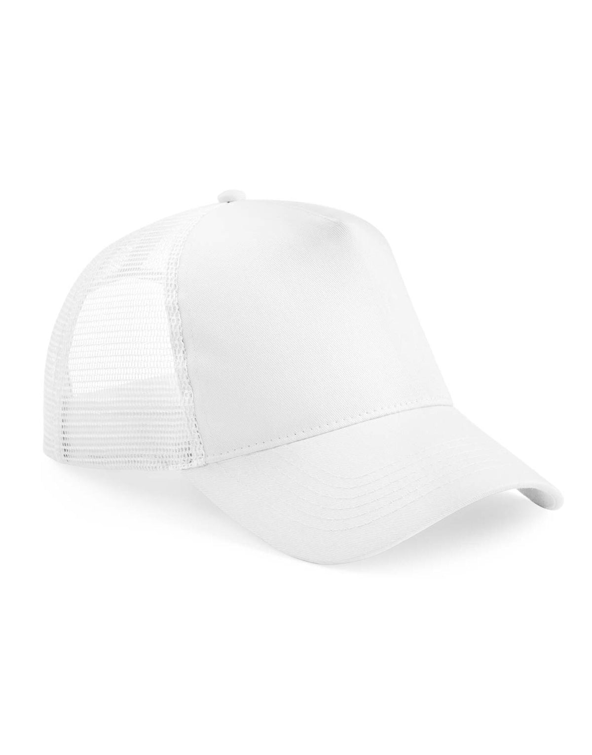 Beechfield B640B Junior Snapback Trucker - White/White