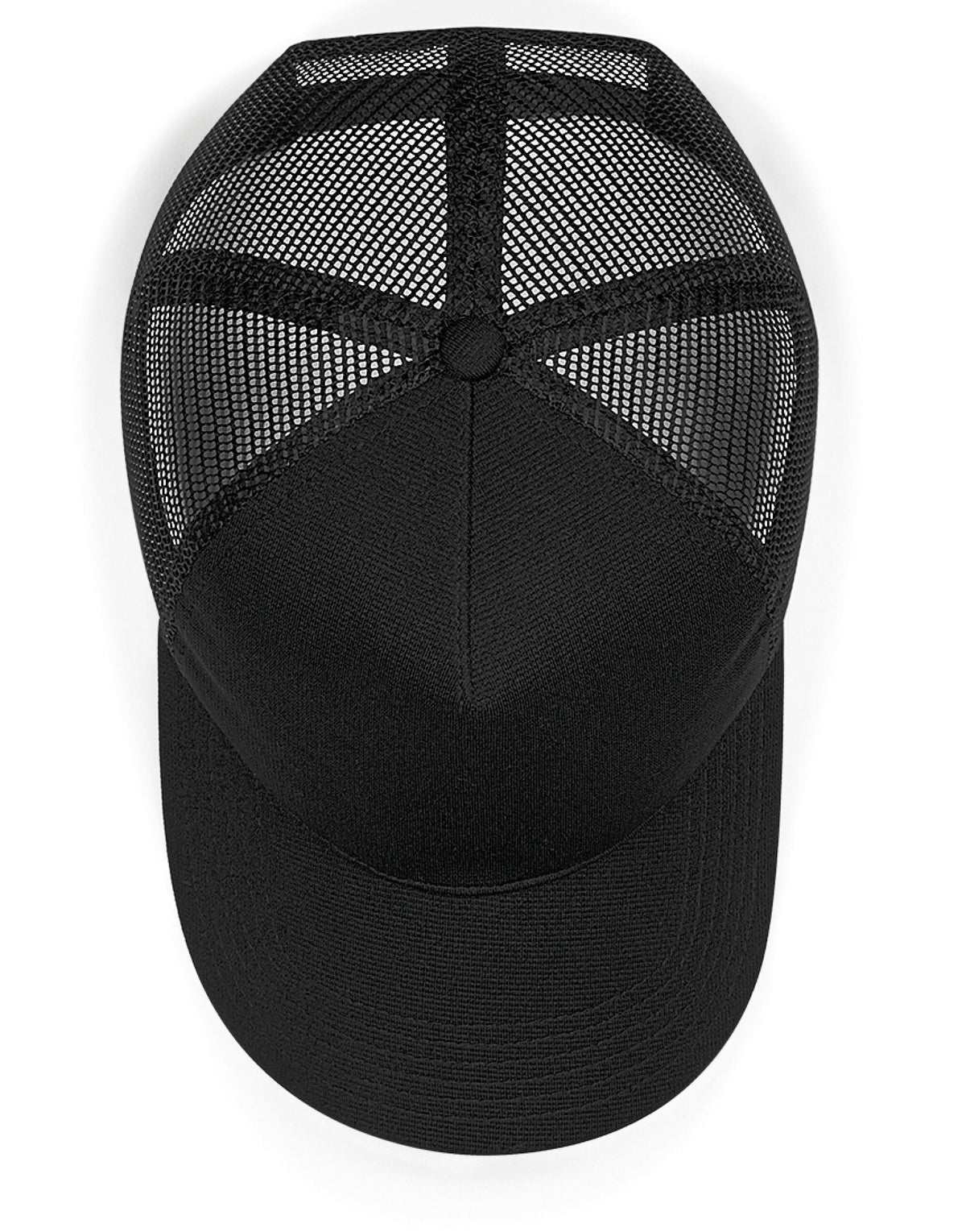 Beechfield B642 Microknit Snapback Trucker - Black