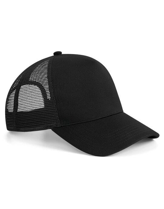 Beechfield B642 Microknit Snapback Trucker - Black