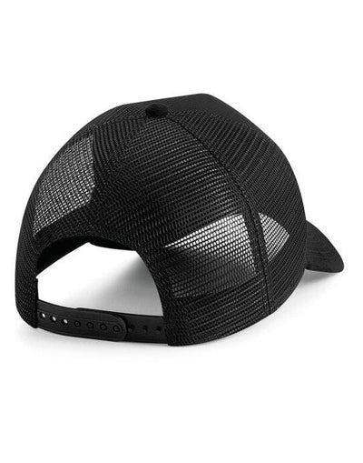Beechfield B643 Suede Snapback Trucker - Black