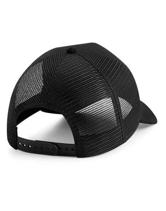 Beechfield B643 Suede Snapback Trucker - Black