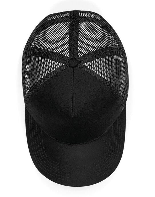 Beechfield B643 Suede Snapback Trucker - Black