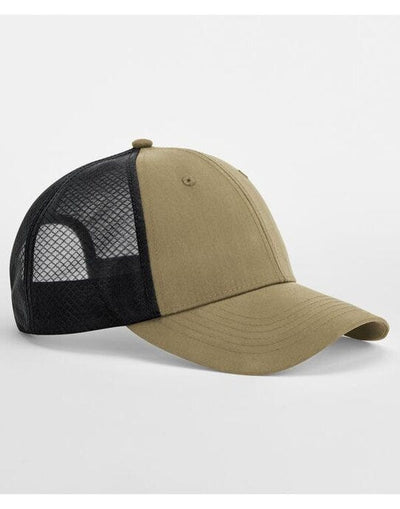 Beechfield B644R Technical Mesh Trucker - Desert Sand / Black