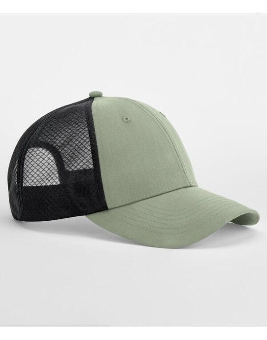 Beechfield B644R Technical Mesh Trucker - Fresh Green/Black