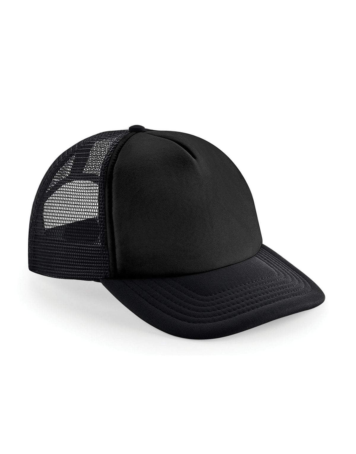 Beechfield B645 Vintage Snapback Trucker - Black/Black