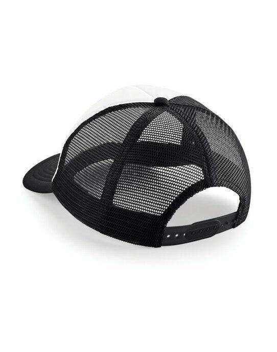 Beechfield B645 Vintage Snapback Trucker - Black/White