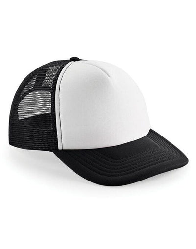 Beechfield B645 Vintage Snapback Trucker - Black/White