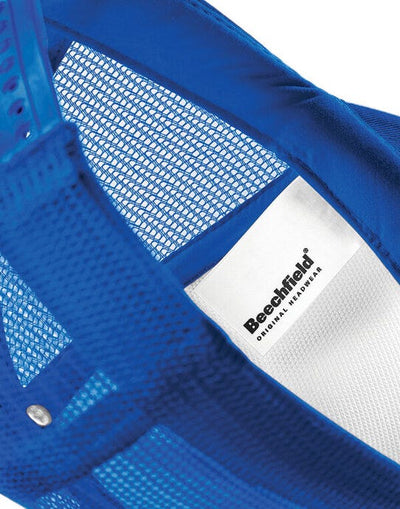 Beechfield B645 Vintage Snapback Trucker - Bright Royal/White