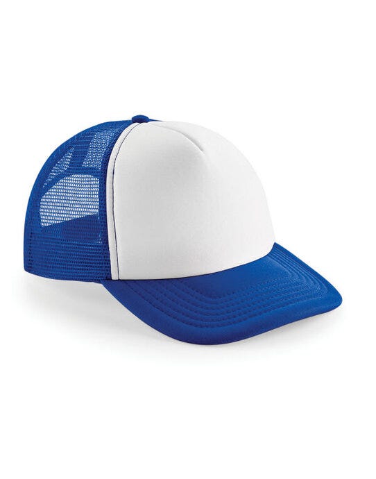 Beechfield B645 Vintage Snapback Trucker - Bright Royal/White