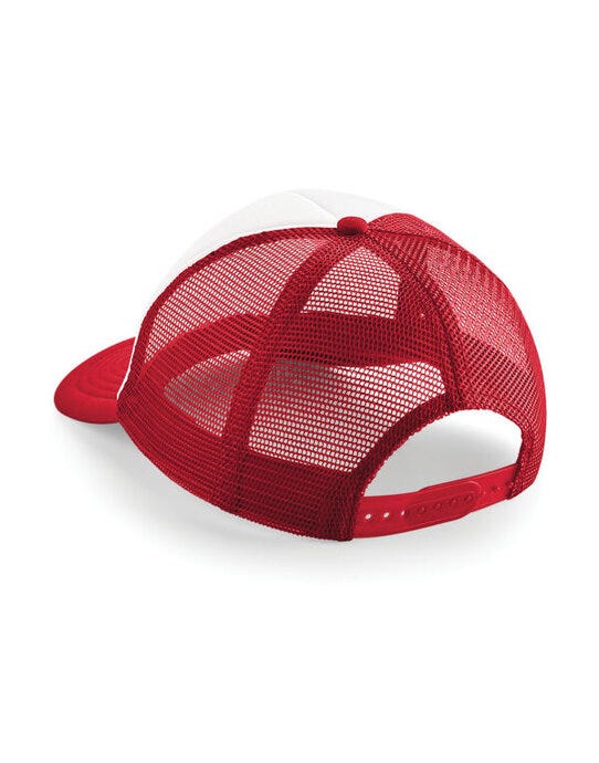 Beechfield B645 Vintage Snapback Trucker - Classic Red/White
