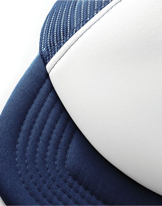 Beechfield B645 Vintage Snapback Trucker - French Navy/White