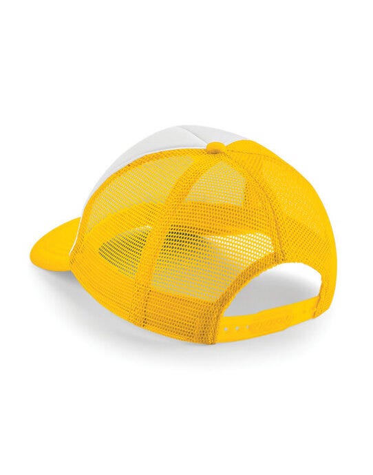 Beechfield B645 Vintage Snapback Trucker - Sunflower/White