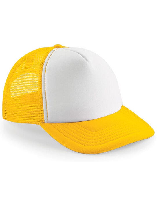 Beechfield B645 Vintage Snapback Trucker - Sunflower/White