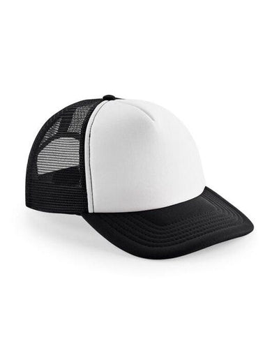 Beechfield B645B Junior Vintage SB Trucker - Black/White