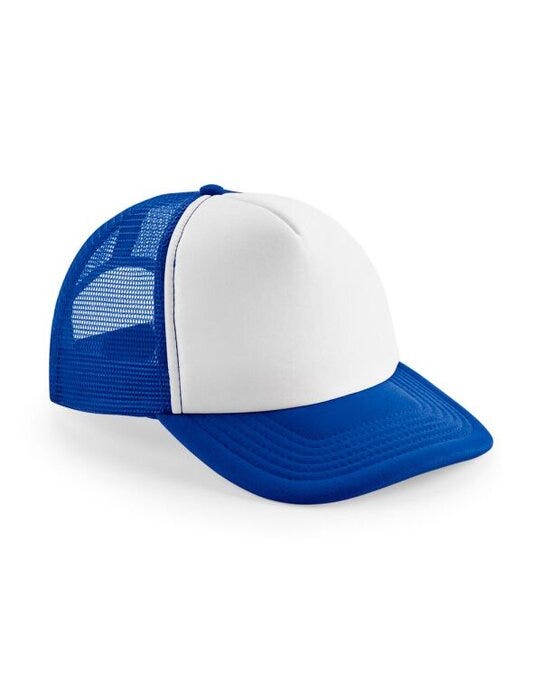Beechfield B645B Junior Vintage SB Trucker - Bright Royal/White