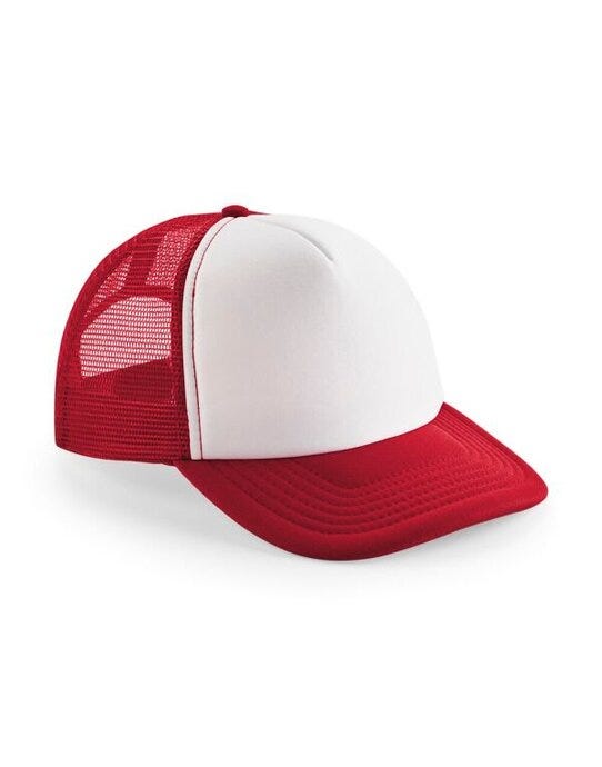 Beechfield B645B Junior Vintage SB Trucker - Classic Red/White