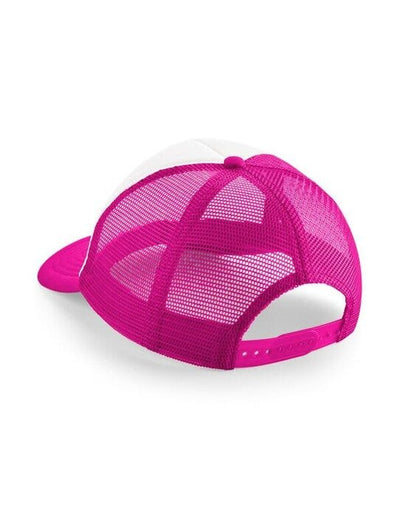 Beechfield B645B Junior Vintage SB Trucker - Fuchsia/White
