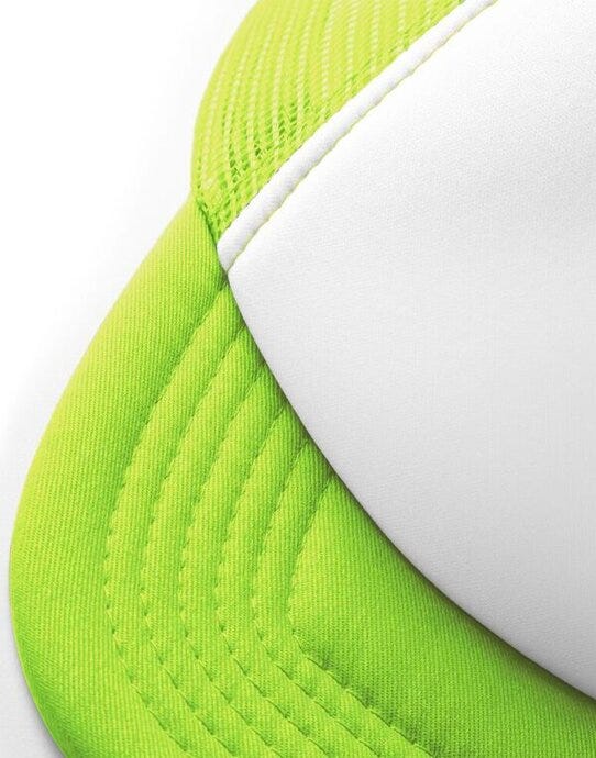 Beechfield B645B Junior Vintage SB Trucker - Lime/White
